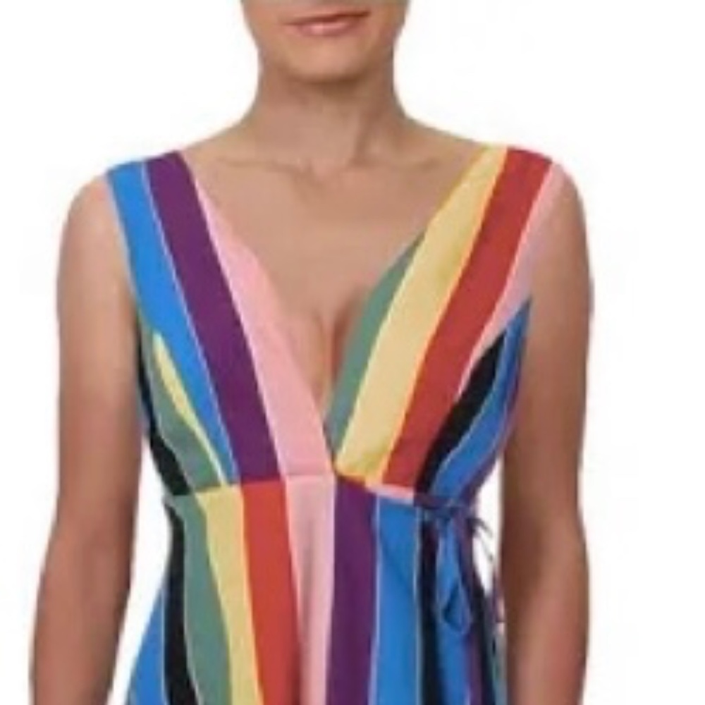 Aqua multicolor long summer dress